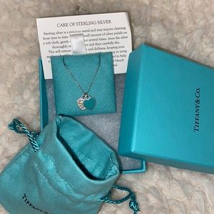 Tiffany & Co. Blue Double Heart Return to Tiffany Pendant